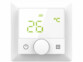 Thermostat connecté pour chauffage au sol avec capteur externe - blanc