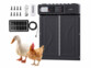 Trappe programmable pour poulailler solaire et télécommandée
