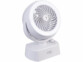 Ventilateur de table rechargeable avec brumisateur et anneau LED