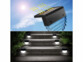 4 lampes solaires d'extérieur pour marches escalier LED RVBB