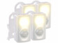 4 veilleuses LED sans fil avec capteur de mouvement et d’obscurité de la marque Pearl