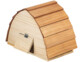 Abri à hérisson en bois avec toit de bardeaux