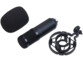 Microphone à condensateur professionnel avec filtre anti-pop et anneau LED