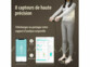Pèse-personne rechargeable connecté masse grasse
