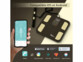 Pèse-personne rechargeable connecté masse grasse