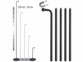Support sur pied modulable jusqu'à 150 cm pour lampe magnétique