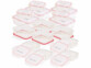 Pack de 16 boîtes de conservation en verre avec couvercle à clipser de la marque Rosenstein & Söhne