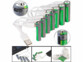 8 accus AA et AAA recharge USB