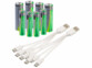 4 accus AA et 4 AAA port de charge USB