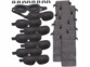 8 kits sommeil avec masques occultant, bouchons d'oreilles et sacs de rangement de la marque Pearl