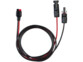 Câble compatible MC4 vers Anderson 1,5 m coloris rouge et noir pour panneau solaire enroulé sur lui-même