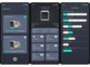 3 captures d'écran de l'application gratuite disponible sur smartphone iOS/Android montrant les différents réglages possibles à distance de la batterie nomade