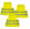 3 gilets de sécurité jaunes