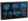 Horloge murale radio-pilotée à LED bleues
