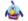 Peluche sonore Kookoo Birds - Turquoise et violet
