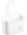 Corbeille de douche extensible avec crochet, coloris blanc