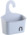 Corbeille de douche extensible avec crochet, coloris gris