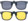 2 paires de verres amovibles polarisants UV400 : de nuit et de jour
