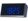 Horloge de table radio-pilotée à LED - Noir / Bleu