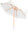Parasol inclinable UV 50+ / Ø 3 m avec armature en bois - Beige