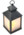 Lanterne à LED effet flamme avec minuteur - Noir
