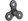 Hand spinner 3 branches ABEC 7 - Noir