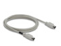 Cable PS/2 mini-DIN 6 broches male/male 1,8 m gris beige avec ferrite noire