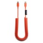 Câble spirale USB-C vers USB-C POP XL coloris rouge alarme 2,4 m de la marque Native Union