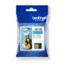 Emballage Brother LC421XLC cyan avec guitare acoustique bleue et compatibilité DCP-J1050DW