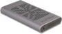 Boîtier aluminium DeLock USB-C pour 2 SSD M.2 NVMe, vue du produit fermé