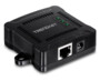 Séparateur PoE Gigabit TrendNet noir compact avec voyants LED verts et port RJ45