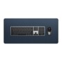 Tapis de bureau Premium aspect cuir coloris bleu de la marque Satechi