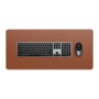 Tapis de bureau Premium aspect cuir coloris marron de la marque Satechi