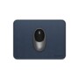 Tapis de souris Premium en tissu synthétique aspect cuir coloris bleu de la marque Satechi