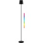 Lampadaire LED sans fil Goobay 122 cm noir RGBW rechargeable