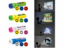 Pack de 4 lampes projecteurs pour enfants avec 12 disques et 6 images de la marque Playtastic