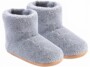Chaussons chauffants Wilson Gabor gris présentés de trois-quarts sur fond blanc
