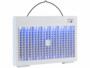 Destructeur d’insectes électrique rectangulaire blanc avec lampe UV bleu-violet