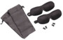 Vue sur les 2 kits sommeil avec masques occultant, bouchons d'oreilles et sacs de rangement