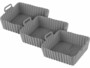 3 moules en silicone pour friteuse à air chaud 18 x 16 cm