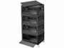 Pack de 4 boîtes de rangement AB-130 avec 4 roues