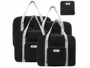 Pack de 4 sacs à main pliables 23 L coloris noir de la marque Xcase