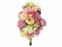 bouquet de fleurs artificielles roses pivoines