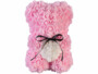 Ourson en roses artificielles avec boîte cadeau 