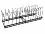 Support extensible avec 14 compartiments pour casseroles et poêles vu de face