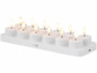 12 bougies chauffe-plat LED rechargeables et télécommandées