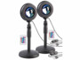 Pack de 2 lampes coucher de soleil LED RVB télécommandées de la marque PEARL