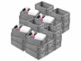 32 caisses de rangement 21 x 14 x 8 cm