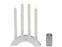 4 cierges LED effet flamme rechargeables télécommandées