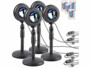 Pack de 4 lampes coucher de soleil LED RVB télécommandées de la marque PEARL